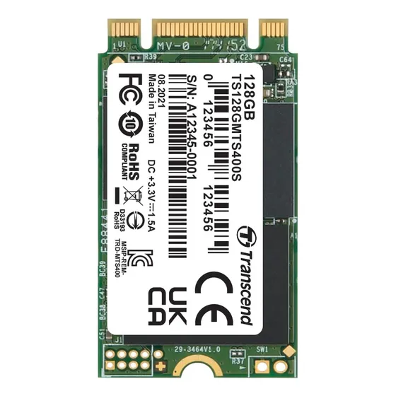 Transcend Ts128gmts400s 128gb M.2 Sataiii 42mm 400s Unidad