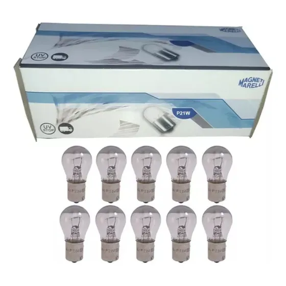 10 Lâmpadas 1 Polo 21w 24v Ba15s Lmm7511 Original Marelli