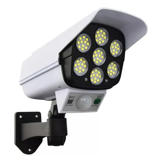 Lampara Tipo Cámara Seguridad Led Solar Sensor Movimiento