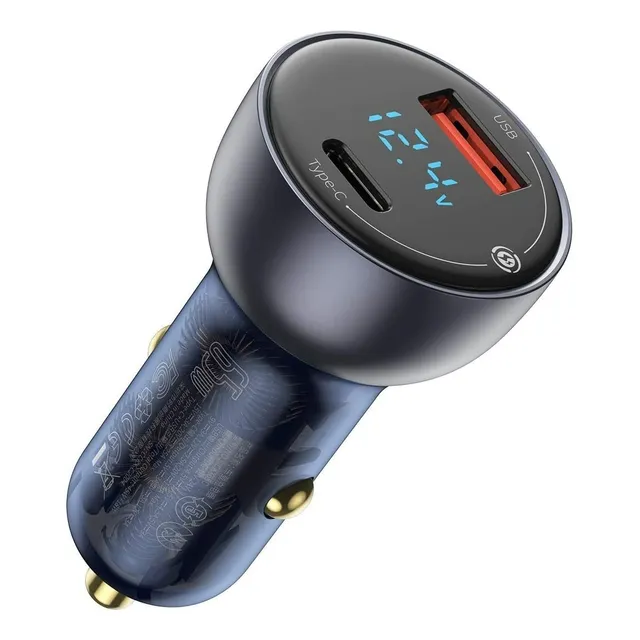 Carregador De Carro Baseus Usb 65w Tipo Rápido C De Carregam