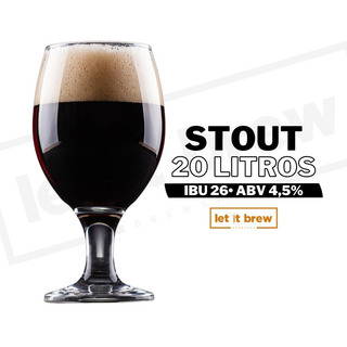 Kit Receita Cerveja Stout 20l + 2 Brindes Kit Receita Cerveja Stout 20l + 2 Brindes