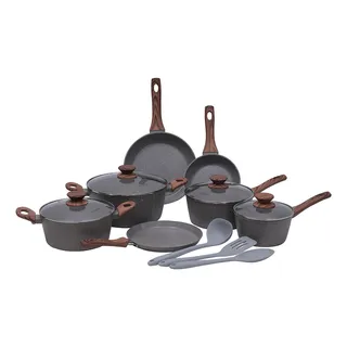 Conjunto Panelas Mimo Cook Grafito 10 Itens VitrocerĂąmico Conjunto Panelas Mimo Cook Grafito 10 Itens VitrocerĂąmico