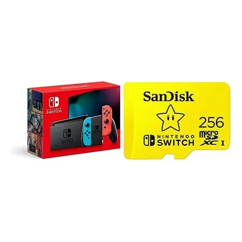 Nintendo Switch 32GB Fortnite Wildcat Bundle cor preto y amarelo y