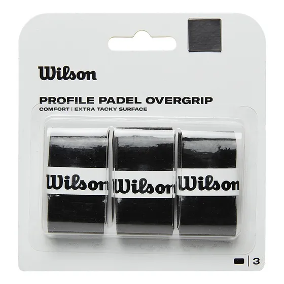 Overgrip Para Palas De Padel Wilson Profile 3pk Color Negro