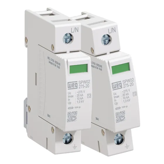 Kit 2 Dispositivos De Proteção Surtos Spw02 20ka 275v - Weg