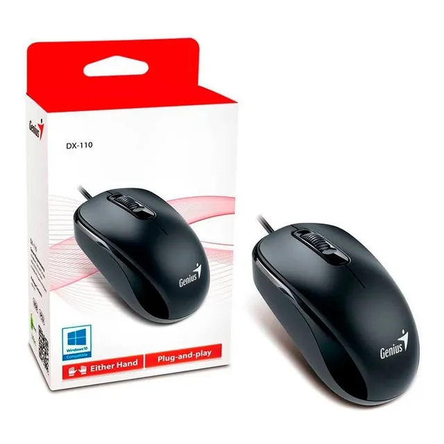 Mouse Genius Dx-110 Usb Optico 1000 Dpi Pc Windows Cable