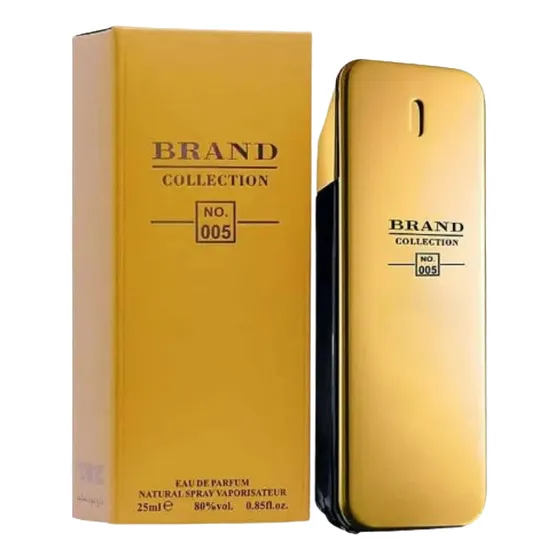 Perfume Million Masculino Brand Collection N.005 25ml Cheiro De Grife Linha Premium Perfuma Fixa E Projeta Muito Longa Duração Original C/ Nota Fiscal