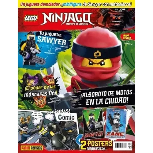 Revista Lego Ninjago 04, de Sin . Editorial PANINI COLECCIONABLE ARGENTINA, tapa blanda en español
