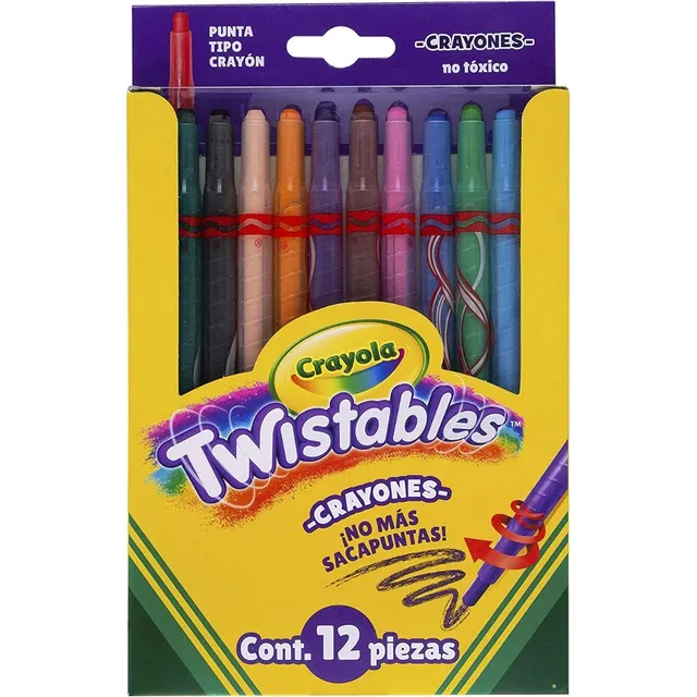 Crayones Twistables Crayola 12pz Punta Tipo Crayón