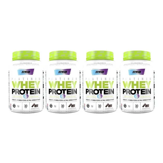 Whey Protein Star Nutrition 4 X 2 Lb Proteina 