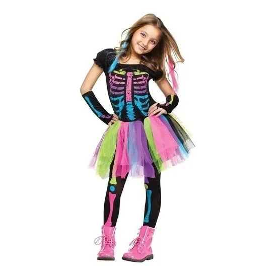 . Lazhu Disfraces De Funky Punky Halloween Esqueleto Para
