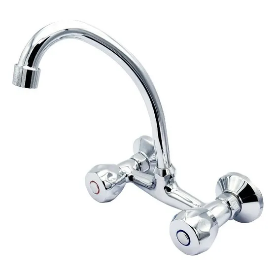 Llave Lavaplatos Al Muro Aurora Con Accesorios