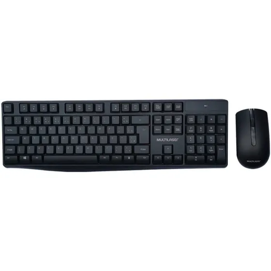 Kit Teclado E Mouse Sem Fio Usb Multimidia Multilaser Tc270