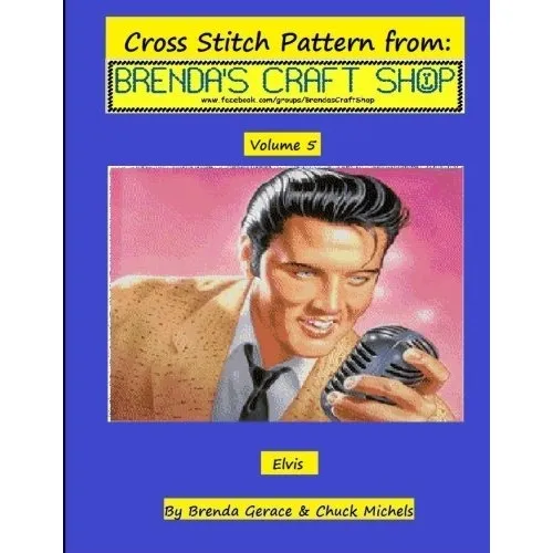 Elvis Cross Stitch Pattern From Brenda's Craft Shop