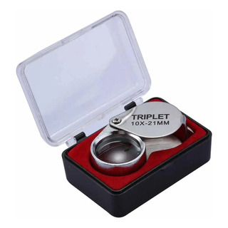 Lupa De Bolso Triplet 10x - Acompanha Caixa Lupa De Bolso Triplet 10x - Acompanha Caixa