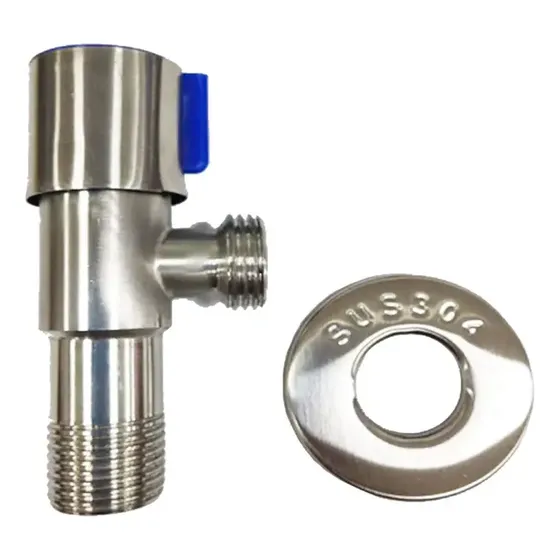 Llave Angular Wc He 1/2 X 1/2 Acero Inoxidable Stretto
