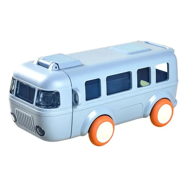 Termo Para Niños Bus Carrito De Agua Con Pitillo Infantil 