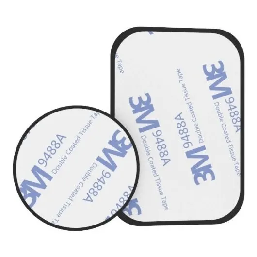 Set 2 Placas Metálica Para Soporte Imán De Celular 