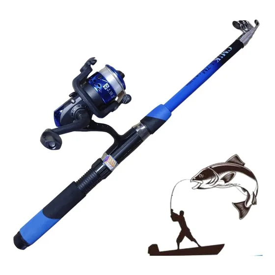 Kit De Pesca Completo Barato Vara E Molinete Ae-200 C/ Linha