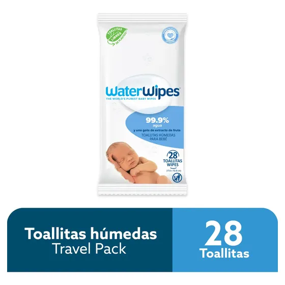 Waterwipes Toallitas Húmedas Travel Pack 1 Pack X 28 Unds