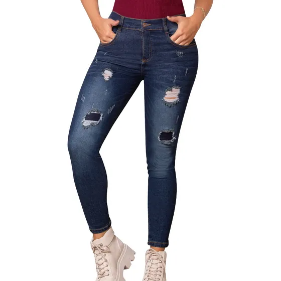 Jean Juvenil Femenino Azul Oscuro Atypical