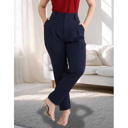 Calça Feminina De Alfaiataria Para Trabalhar Casual E Luxo