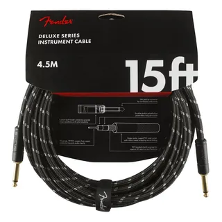 Cabo Instrumento P10 Fender Deluxe Tweed 4,5mt Bkt Cabo Instrumento P10 Fender Deluxe Tweed 4,5mt Bkt