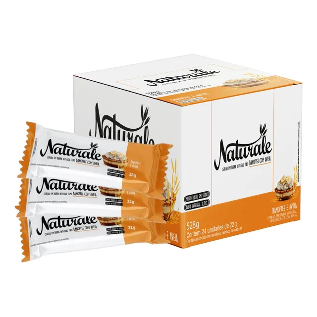 Barra De Cereal Sabor Banofe C/ Aveia 24un De 22g - Naturale