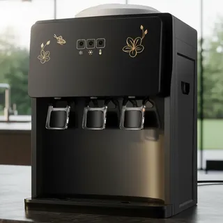 Dispensador De Agua Eléctrico Fría Caliente Mesa Hogar Negro