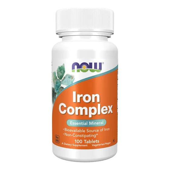 Suplement Now Iron Complex Essential Mineral 100 Comprimidos