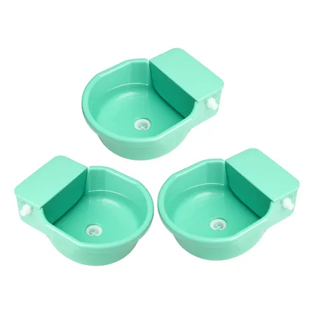 Bebedouro Cocho Kit 3und 7l Água Caes Cavalo Boi Pet Verde