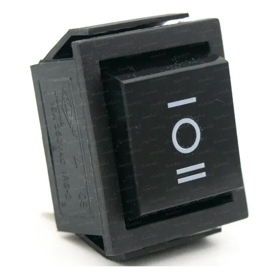 10 Llave Tecla Doble Inversora Pto Medio 16a 31x25 Negra