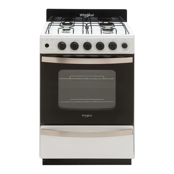 Cocina Whirlpool 56 Cm Blanca Wfb57dw Blanca