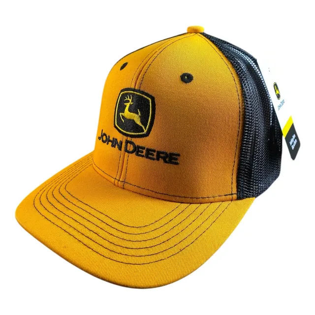 Gorra Estilo John Deere Yellow Malla Trucker Jd027