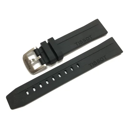Pulseira Tissot T114417a T100417a 20mm Prc200 Borracha Preta
