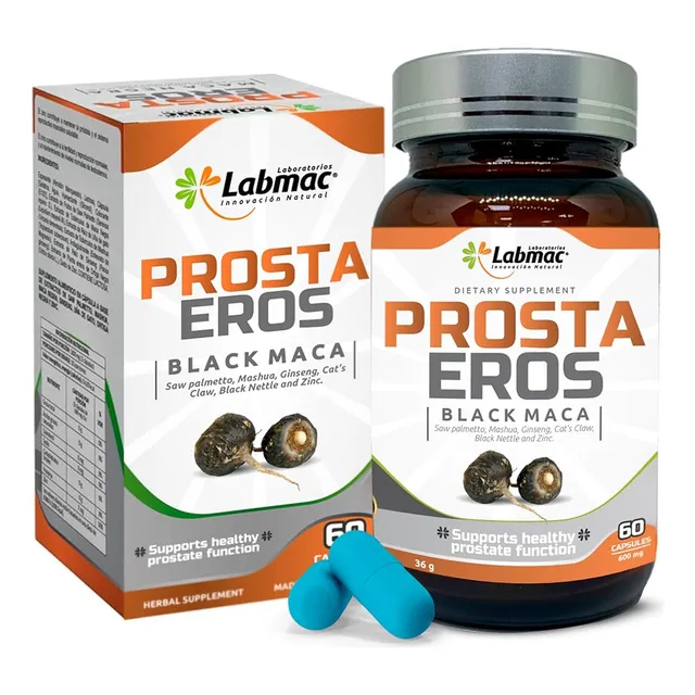 Prosta Eros Con Maca Negra Y Saw Palmetto X 60 Cápsulas