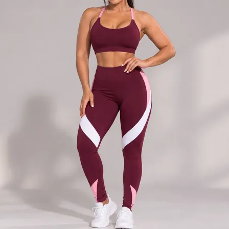 Conjunto Fitness Academia Top E Calça Zero Transparência