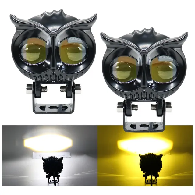 Faros Led 50w Luz Blanca Ámbar Estrobo Profundidad  Par