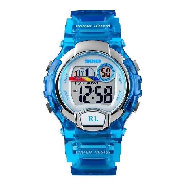 Reloj Deportivo Digital Niños Skmei 1450 Azul - Sumergible 