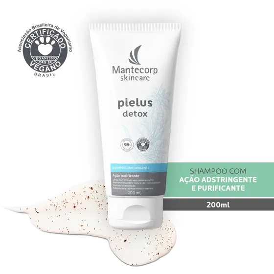 Shampoo Adstringente Pielus Detox 200ml Mantecorp
