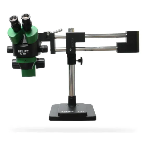 Microscopio Trinocular Relife M3t-stl2 Con Base Movil