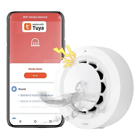 Sensor De Fumaça Alarme Incendio Smart Inteligente Wifi