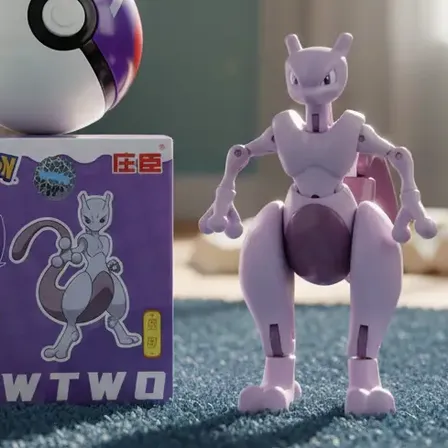 Brinquedo Pokemon Mewtwo Dentro De Pokebola Action Figure