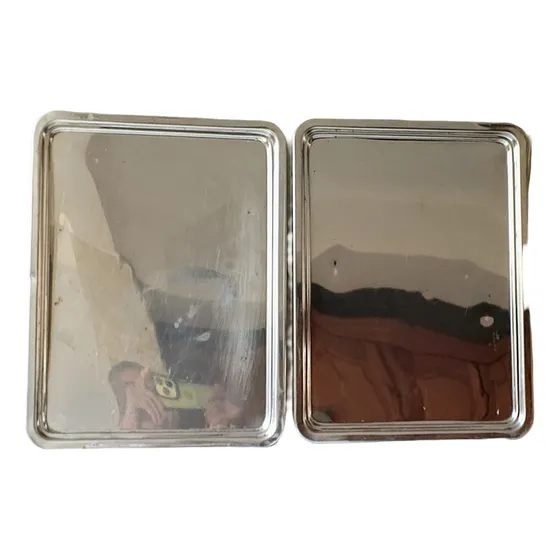 Bandeja Inoxidable Rectangular 41 X 31 Pack De 2 Usadas