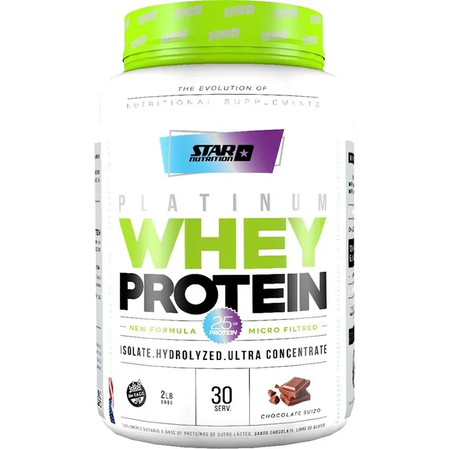 Whey Protein Star Nutrition Made In Usa 1 Kg Lo Mejor!!! Sabor Chocolate suizo
