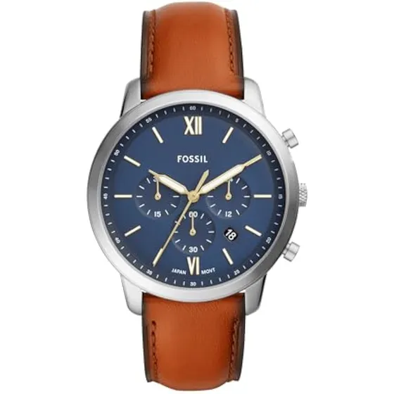 Fossil Neutra Quartz Reloj Cronógrafo De Acero