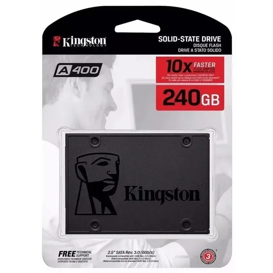 Disco Solido Kingston Ssd A400 240gb Sata 3 2.5 Dh240kng30