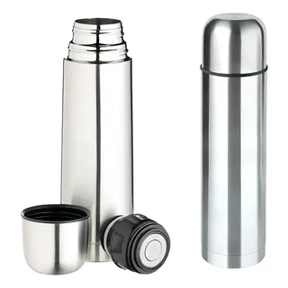 Garrafa Térmica Inox 500 Ml Café Agua Quente Gelada Prateado