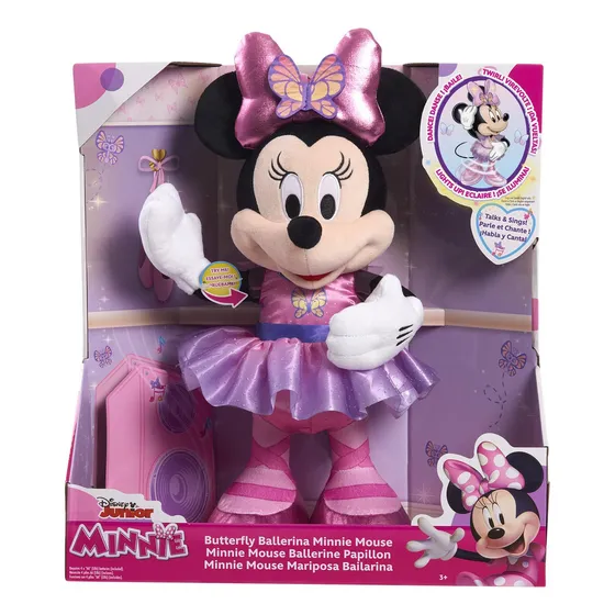 Minnie Bailarina Canta Habla Peluche C/ Luces Sonidos Disney Color Multicolor