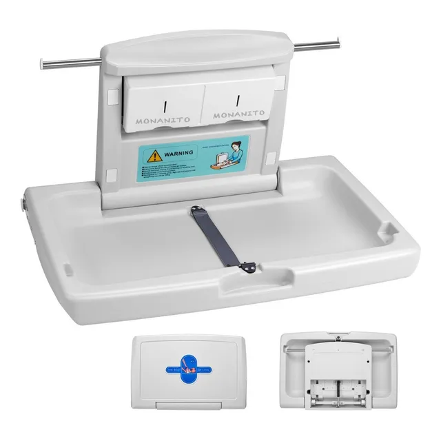 Monanito X1001 Cambiador De Pañales Horizontal Bebe Plegable Pared Comercia